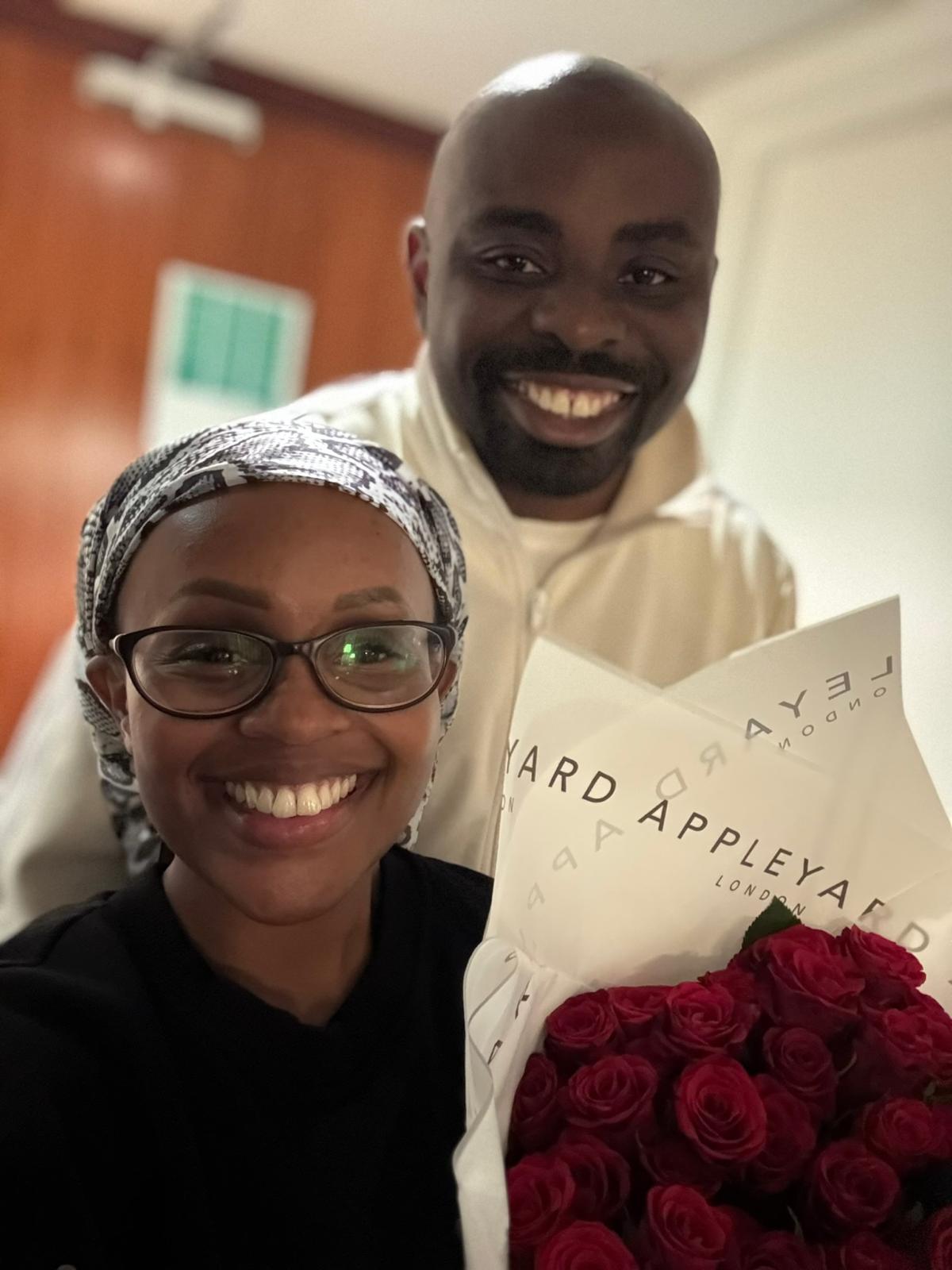 A moment from Leo and Njoki’s journey together